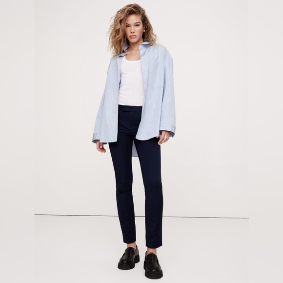 NWT! Banana Republic Navy Sloan Skinny Pants - Size 10🧡 - Picture 1 of 5
